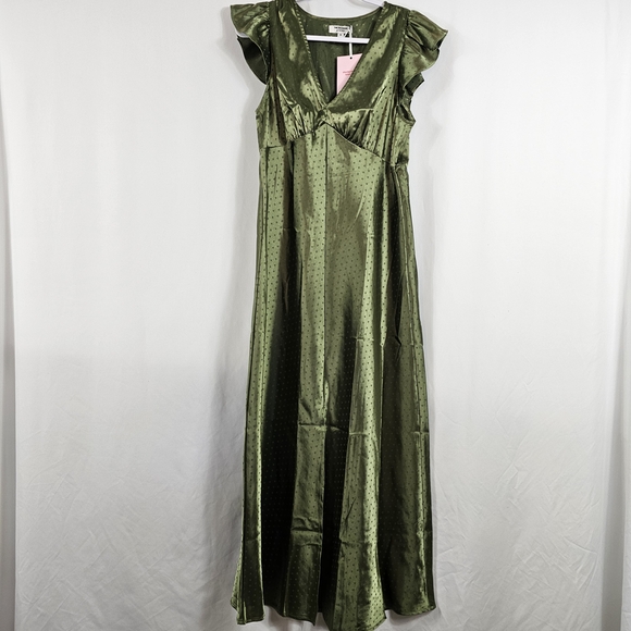 Old Navy Olive Maxi Dress - Picture 2 of 9